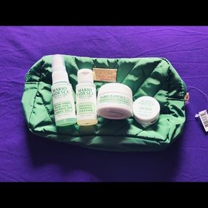 Mario Badescu mini products and makeup bag